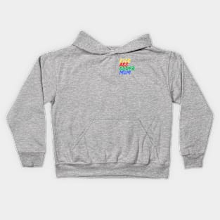 Kick Ass Super Mom (Mood Colors) - Pocket ver. Kids Hoodie